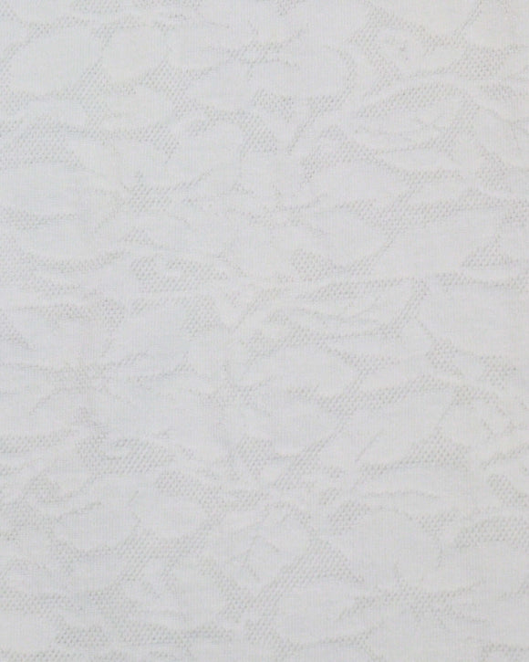 White Jacquard S S T Shirt Nawao.com