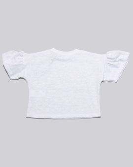 White Jacquard S S T Shirt Nawao.com