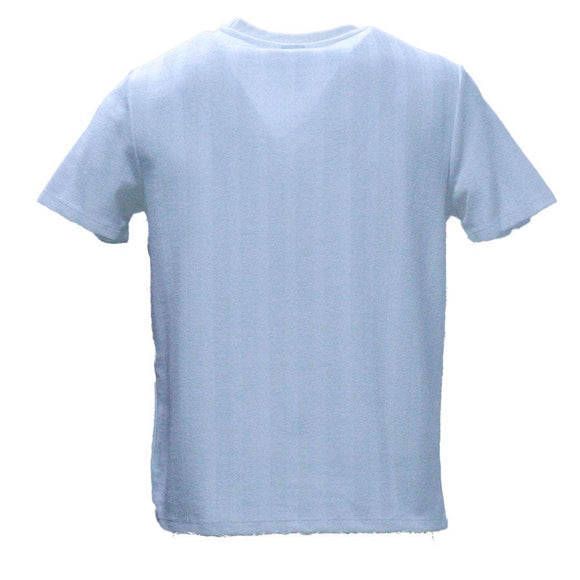 White Jacquard T Shirt White Nawao.com