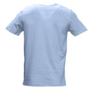 White Jacquard T Shirt With Motive Print White Nawao.com