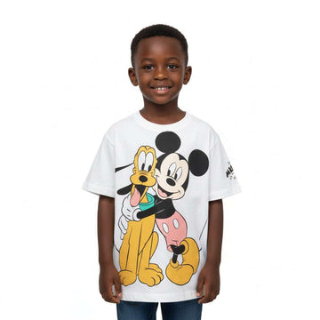 White Junior Boys Character Graphic Tshirt  Assorted Nawao.com