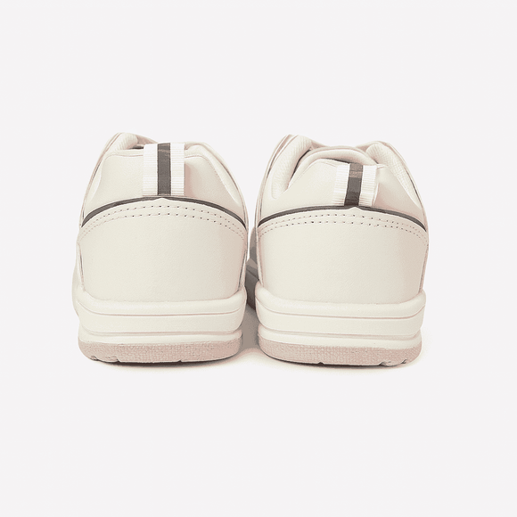 White Lace Up Sneaker Nawao.com