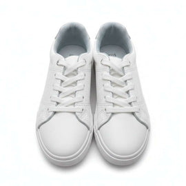 White Lace Up Sneaker White Nawao.com
