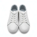 White Lace Up Sneaker White Nawao.com