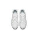 White Lace Up Sneaker With Diamente Trim White S36 Nawao.com