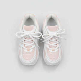 White Lace Up Trainer Nawao.com