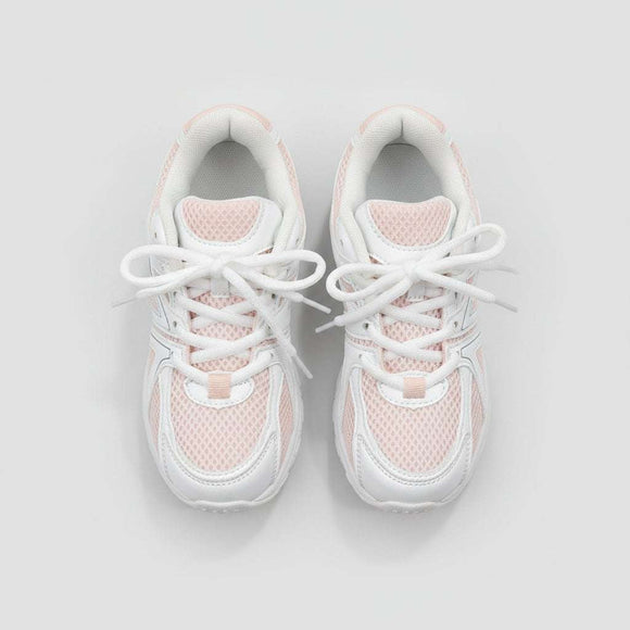 White Lace Up Trainer Nawao.com