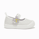 White Lace Velcro Pump Nawao.com