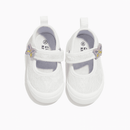 White Lace Velcro Pump Nawao.com
