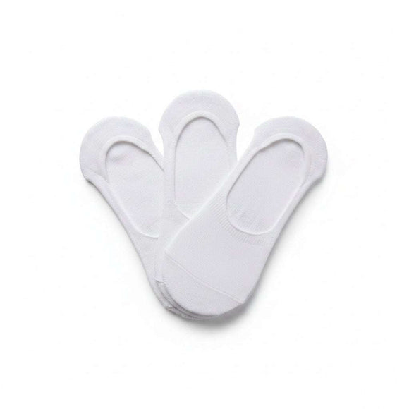White Ladies 3 Pack Invisable Socks Nawao.com