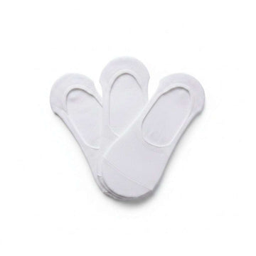 White Ladies 3 Pack Invisable Socks Nawao.com