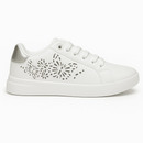 White Laser Cut Sneaker Nawao.com