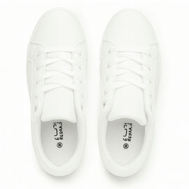 White Laser Cut Sneaker Nawao.com
