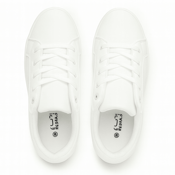 White Laser Cut Sneaker Nawao.com