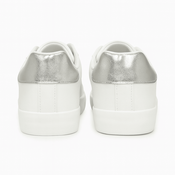 White Laser Cut Sneaker Nawao.com