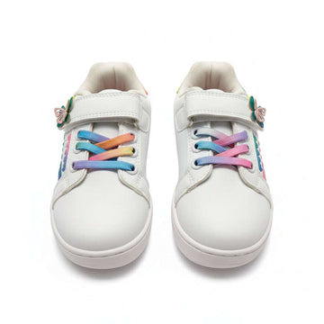 White Laser Cut Sneaker Nawao.com