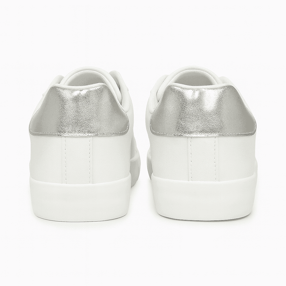 White Laser Cut Sneaker Nawao.com
