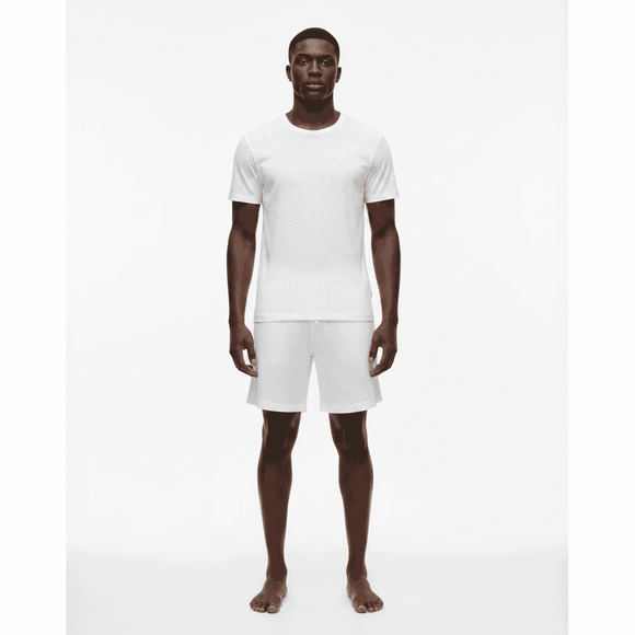 White Lounge Shorts White Nawao.com