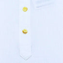 White Mandarin Collar Kurta Shirt Nawao.com