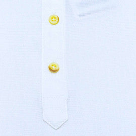 White Mandarin Collar Kurta Shirt Nawao.com