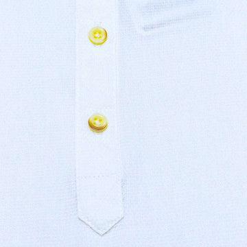 White Mandarin Collar Kurta Shirt Nawao.com
