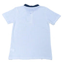 White Mandarin Collar Polo Nawao.com