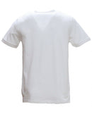 White Mao Collar Polo Shirt With Chest Nawao.com