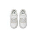 White Material Block Sneakers White S25 Nawao.com
