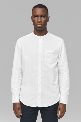 White Men Casual Shirt Nawao.com