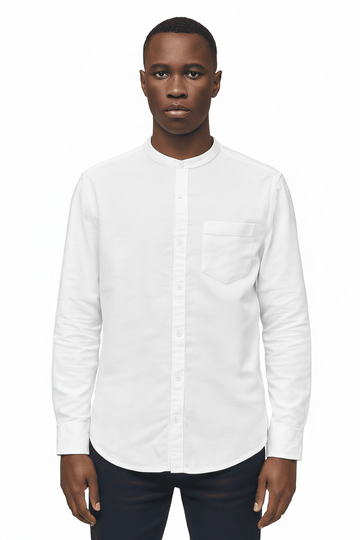 White Men Casual Shirt Nawao.com