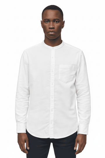 White Men Casual Shirt Nawao.com