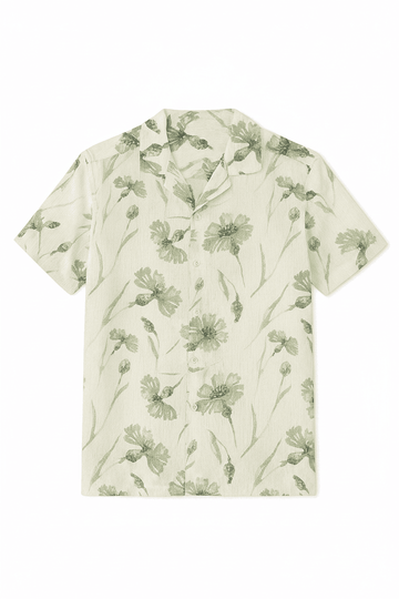 White Men Casual Shirt White Nawao.com