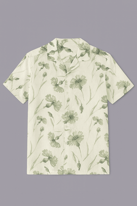 White Men Casual Shirt White Nawao.com