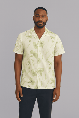 White Men Casual Shirt White Nawao.com