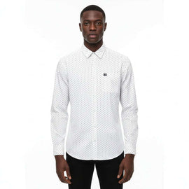 White Mens Casual Shirt Nawao.com