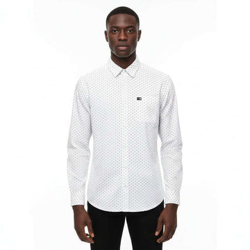 White Mens Casual Shirt Nawao.com