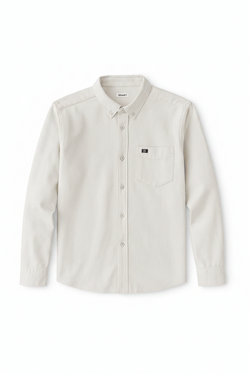 White Mens Casual Shirt Nawao.com
