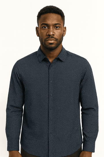 White Mens Casual Shirt Nawao.com