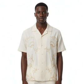 White Mens Casual Shirt Nawao.com