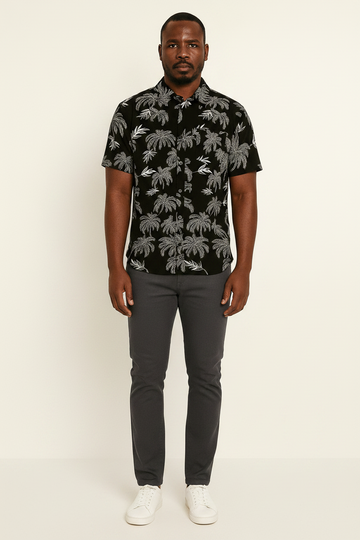 White Mens Casual Shirt Nawao.com