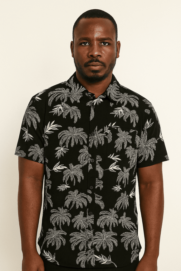White Mens Casual Shirt Nawao.com