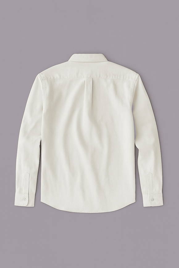 White Mens Casual Shirt Nawao.com
