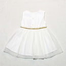 White Mesh Bottom Dress Nawao.com