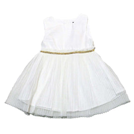 White Mesh Bottom Dress Nawao.com