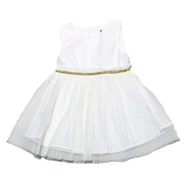 White Mesh Bottom Dress Nawao.com