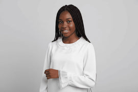 White Metallic Top White Nawao.com