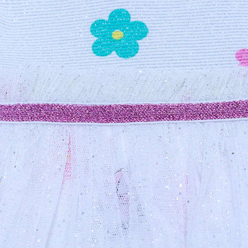 White Mini All Over Print Dress Nawao.com