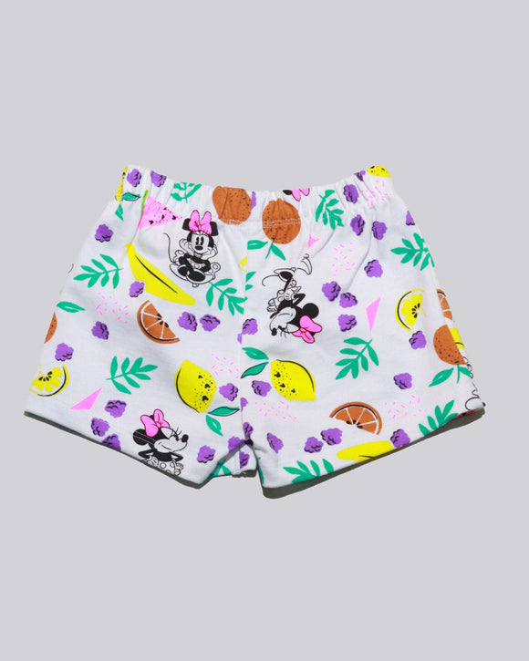 White Mini Mouse Fruits Casual Set Nawao.com