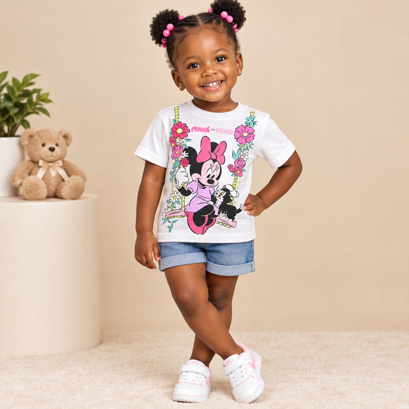 White Minnie Placement T Shirt White Nawao.com