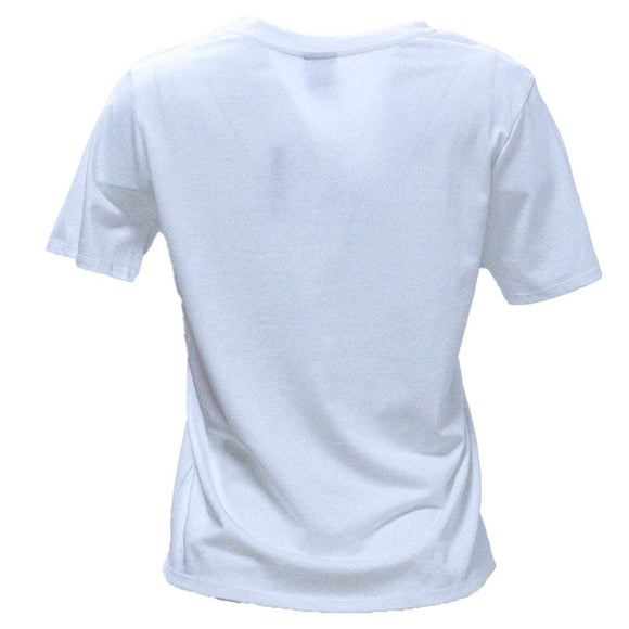 White Minnie Printed T Shirt Nawao.com